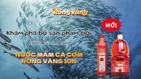 KHÁM PHÁ HƯƠNG VỊ TỰ NHIÊN CỦA CÁ BIỂN QUA BỘ SẢN PHẨM MỚI NƯỚC MẮM CÁ CƠM RỒNG VÀNG 10N