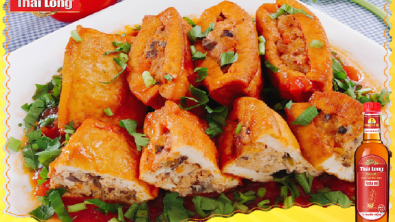 ĐẬU HŨ NHỒI THỊT SỐT CÀ CHUA ĐẬM ĐÀ ĐƯA CƠM