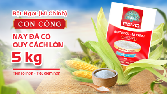BỘT NGỌT (MÌ CHÍNH) CON CÔNG GÓI LỚN 5KG – GIẢI PHÁP TỐI ƯU CHO KINH DOANH