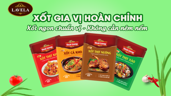XỐT GIA VỊ HOÀN CHỈNH THÁI LONG - XỐT NGON CHUẨN VỊ, KHÔNG CẦN NÊM NẾM