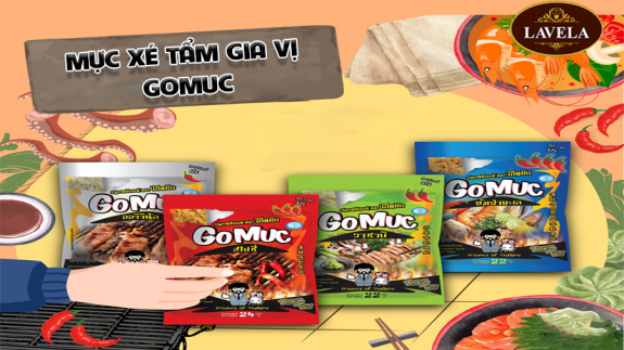 SIÊU PHẨM MỚI: MỰC XÉ TẨM GIA VỊ GOMUC